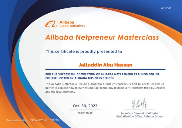 Alibaba Netpreneur Masterclass