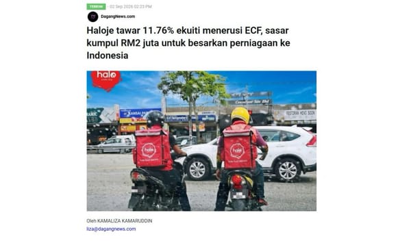 Haloje Delivery Featured in DagangNews
